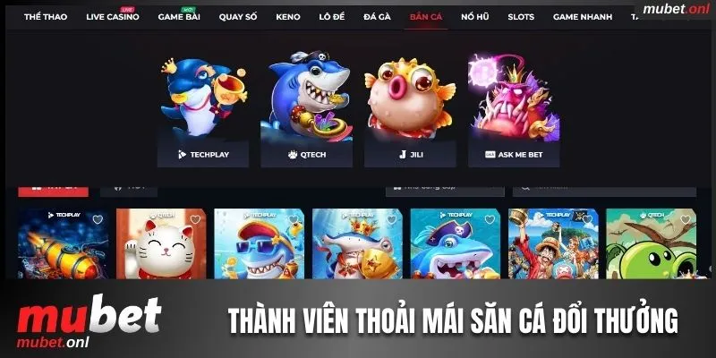 Người dùng thoải mái săn cá đổi thưởng tại nền tảng